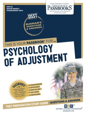 cover image of PSYCHOLOGY OF ADJUSTMENT